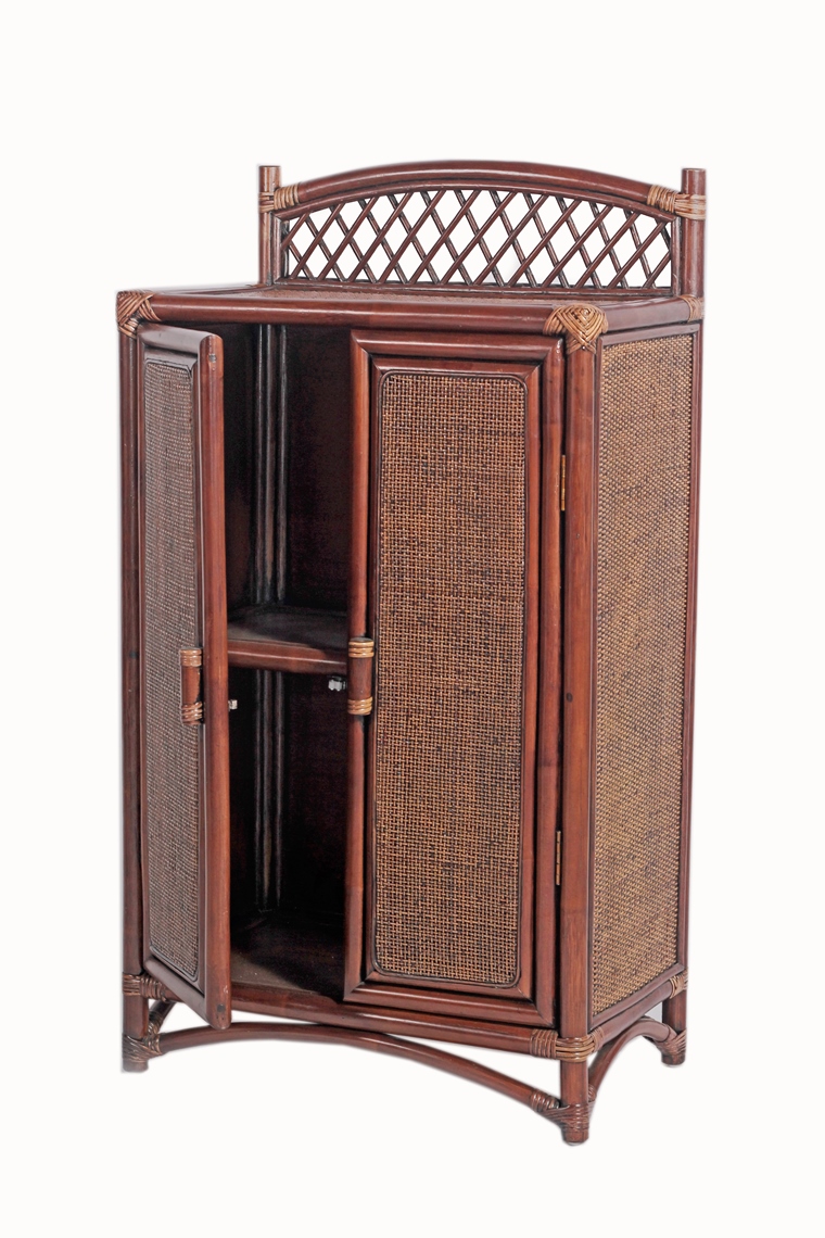 natural rattan, rattan furniture, rattan decoration, two doors rack, solid white natural rattan, rattan furniture, rattan decoration, two doors rack brown wash