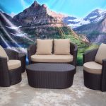 synthetic rattan, rattan furniture, outdoor furniture, indoor furniture, drum living room set