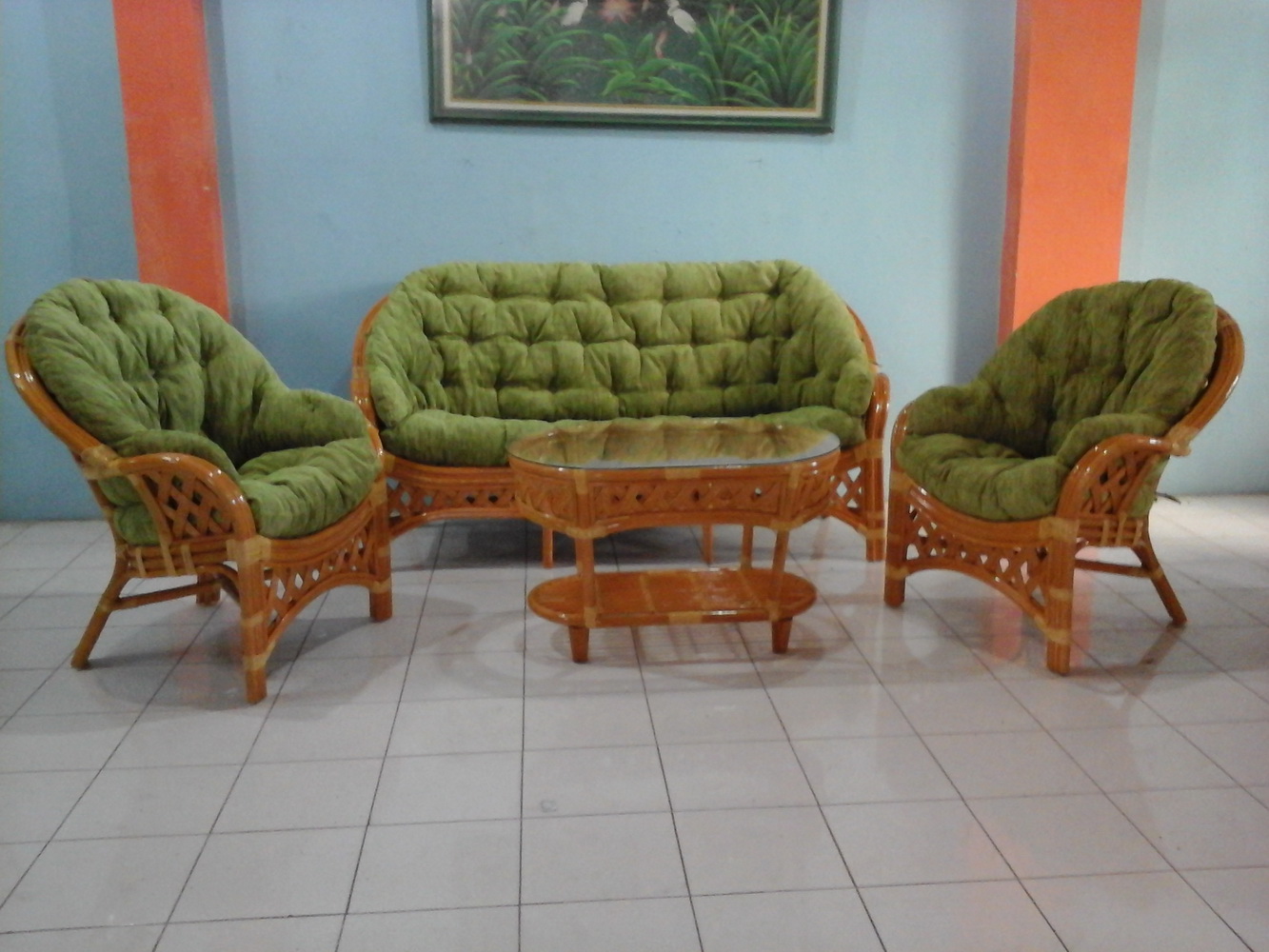 1.1. Copacabama livng 3 seater on wash color 1.4. Copacabama living 3 seater on Dark Honey color